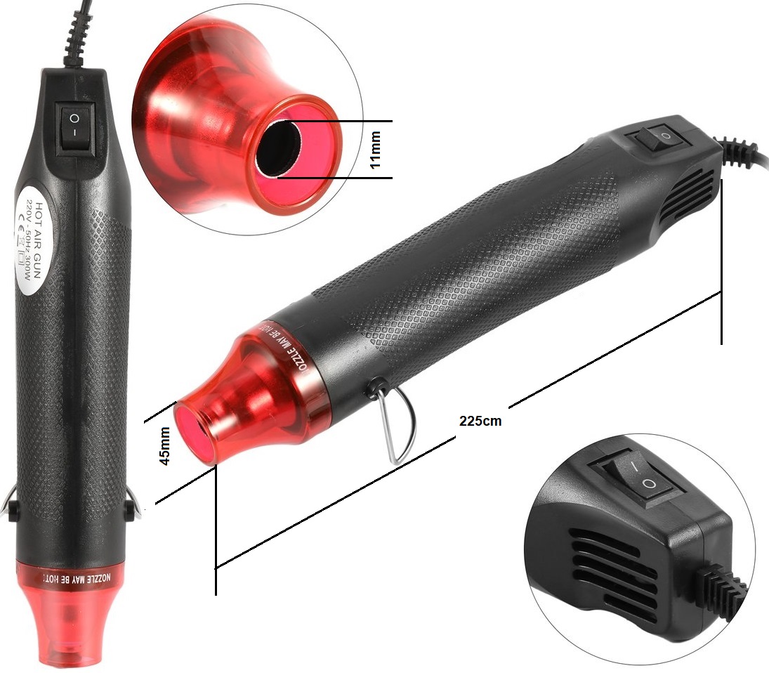 Soplador, Pistola de Aire Caliente 300w